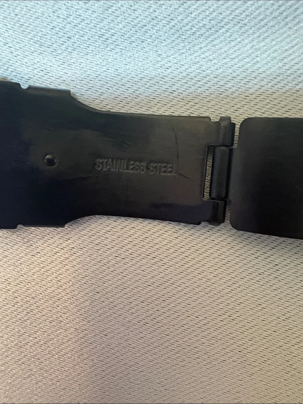 Bull strap Men’s Black Stainless Steel Smartwatch with Metal Link Band NWOT